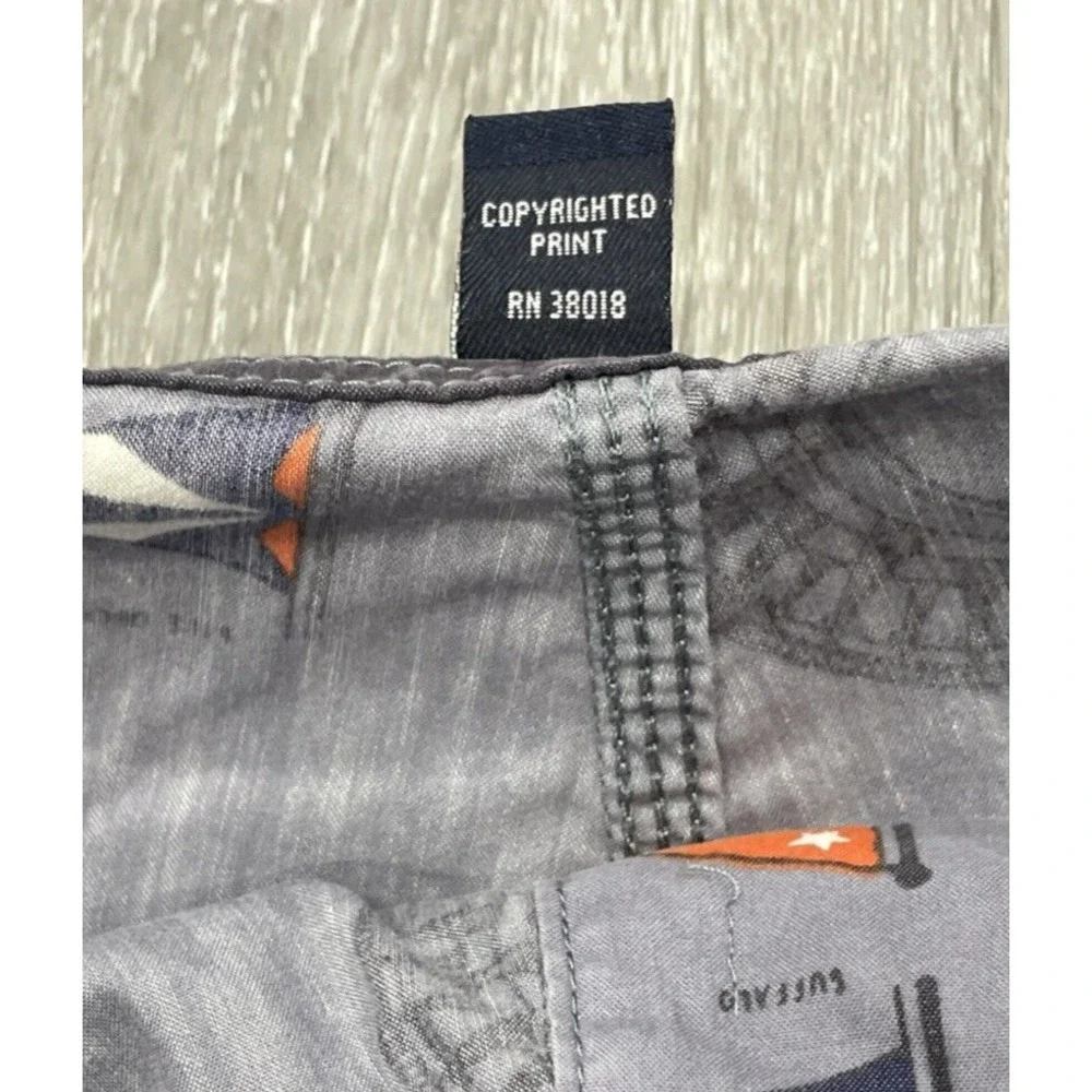 Reyn Spooner Swim Trunks Flags Print Board Shorts Bathing Suit‎ Pool Surf Men 34
